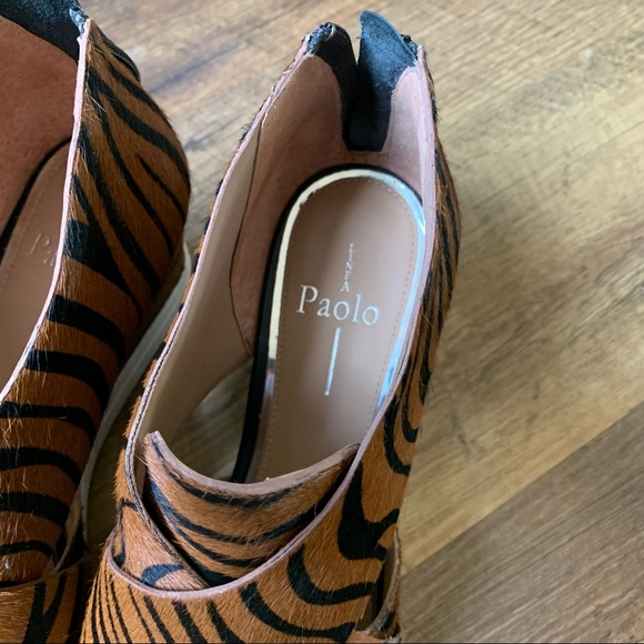 Linea Paolo Faith Genuine Calf Hair Wedge Sneaker - Picture 3 of 7